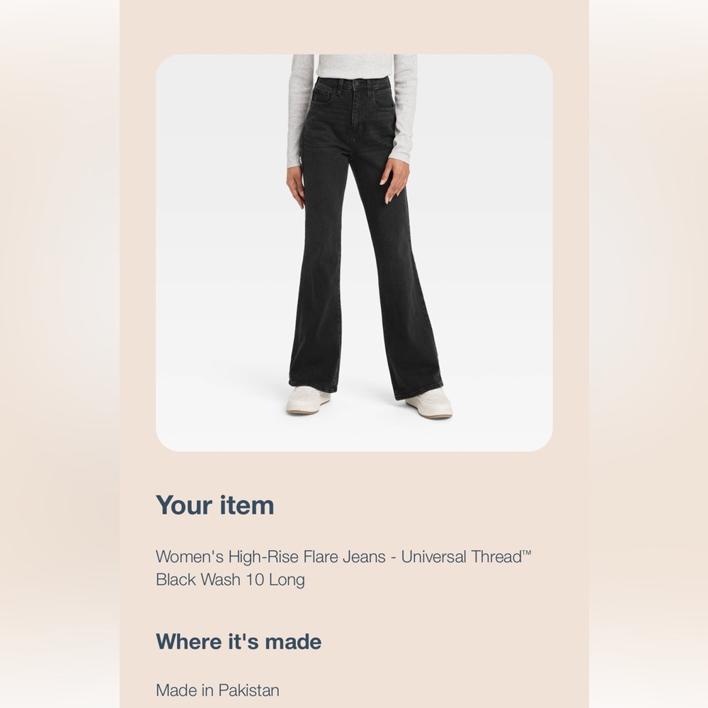 Universal Thread High-Rise Flare
Jeans size 10 L - Black Wash